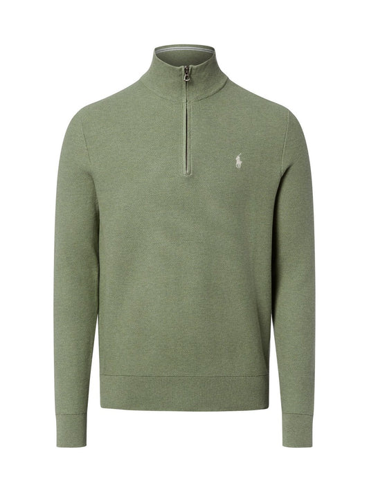 Polo Ralph Lauren Troyer męski Mężczyźni Bawełna zielony jednolity, XL