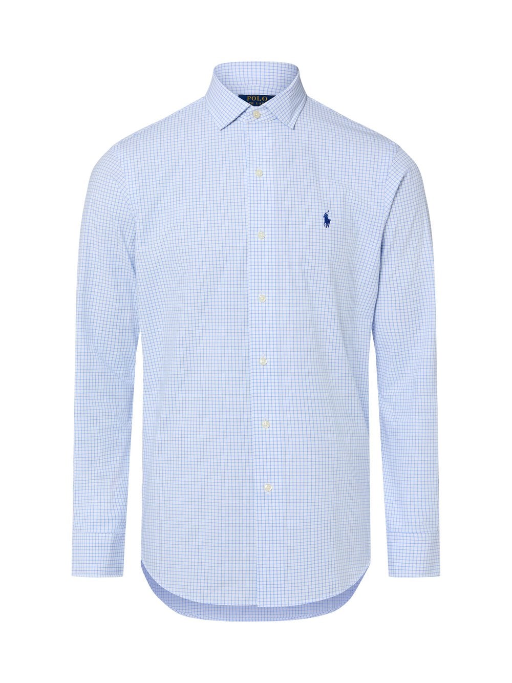 Polo Ralph Lauren Męska koszula biznesowa Mężczyźni Modern Fit Bawełna niebieski w kratkę, L
