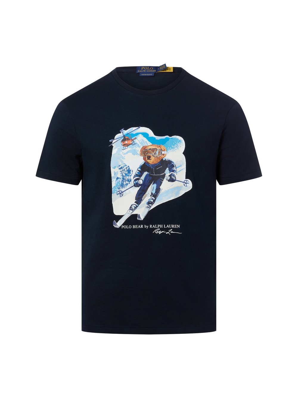 Polo Ralph Lauren Koszulka męska Mężczyźni Dżersej niebieski nadruk, XXL