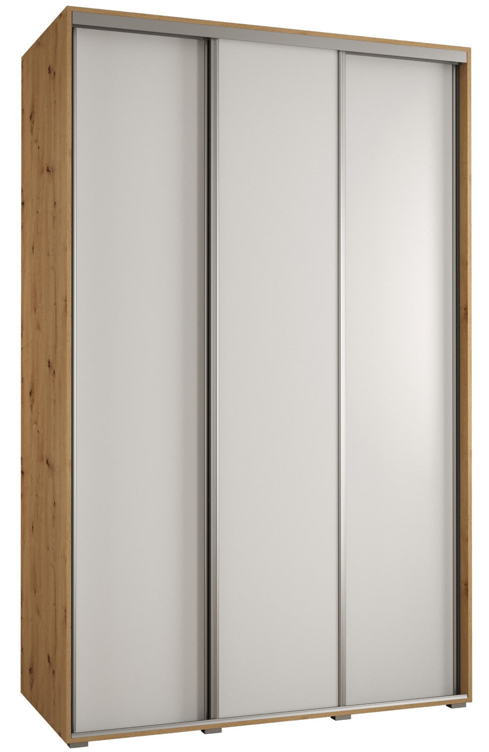 Szafa przesuwna 60 wysoka Davos 1 150 artisan+biały+srebrny