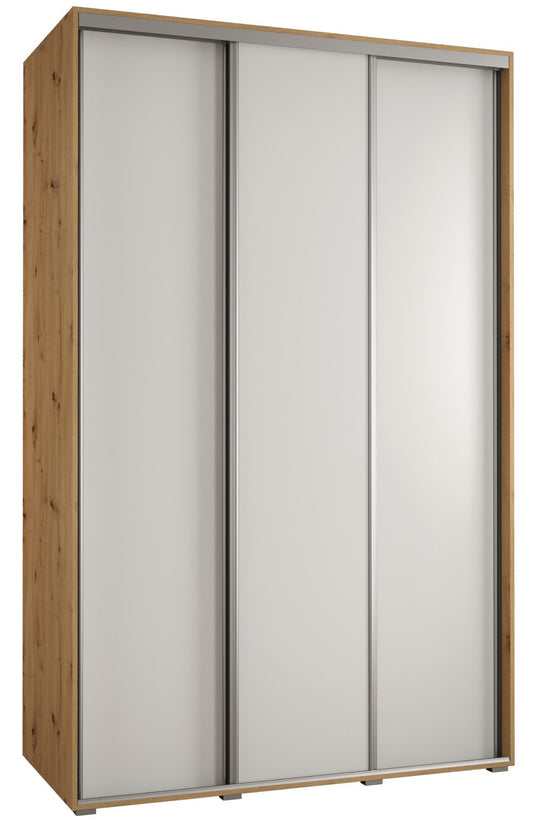 Szafa przesuwna 60 wysoka Davos 1 150 artisan+biały+srebrny